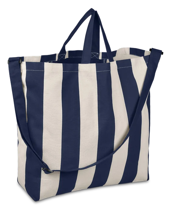 NATSURI Bolsa de Praia Grande em Canvas de Algodão Reciclado
