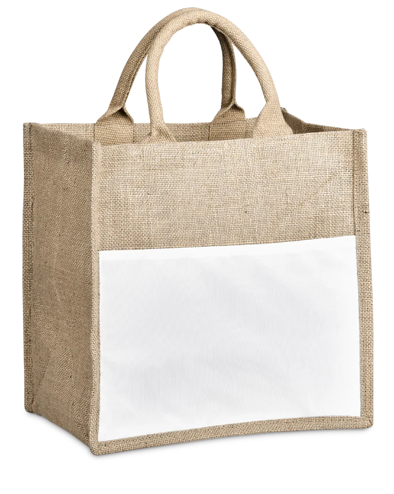 NURI TOTE DE JUTA COM BOLSO SUBLIMADO