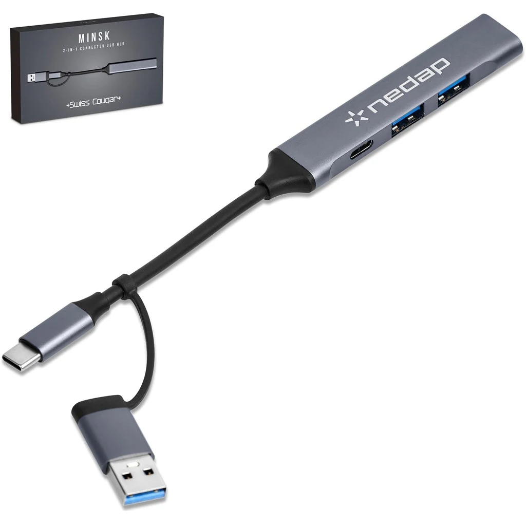 Swiss Cougar Minsk 2-In-1 Connector Usb Hub | Mt-Sc-472-B